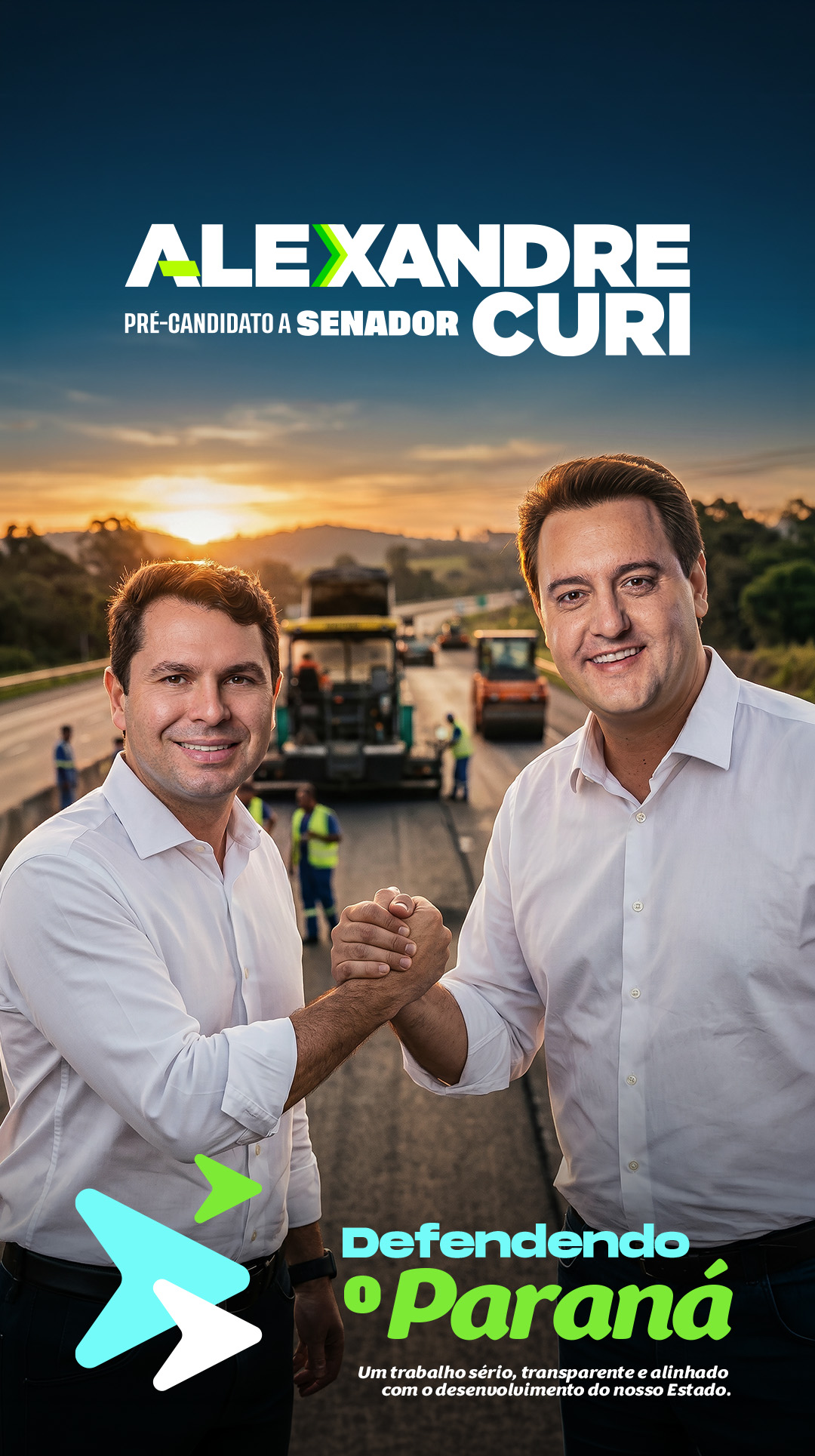 Defendendo o Paraná — Alexandre Curi e Ratinho Junior