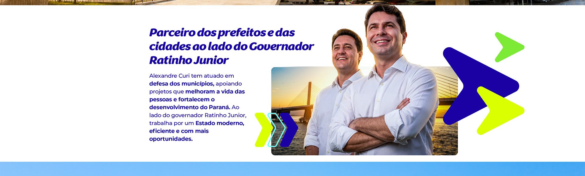 Parceiro dos prefeitos e das cidades ao lado do Governador Ratinho Junior