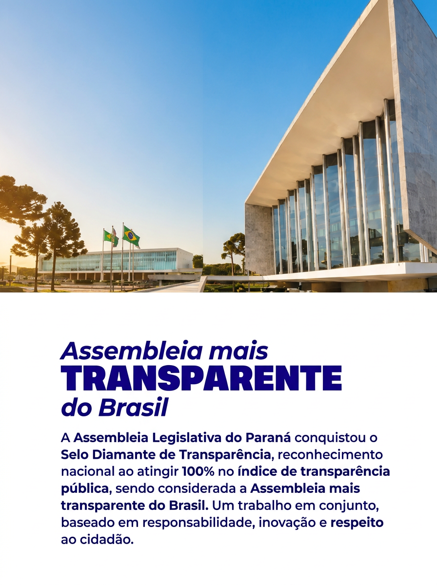 Assembleia mais transparente do Brasil